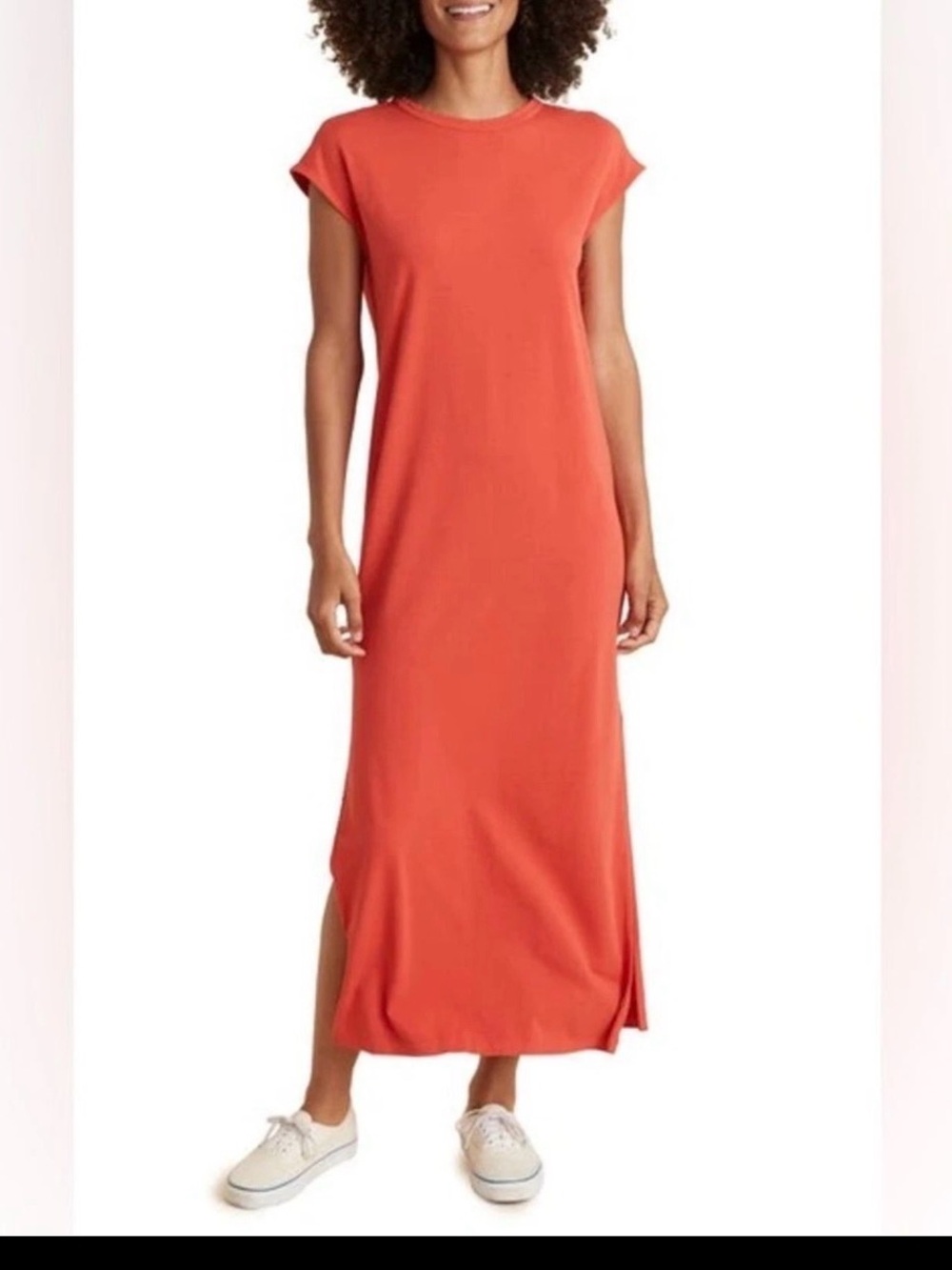 Marine Layer Taylor Organic Cotton & Modal Stretch Knit Maxi Dress Size XL